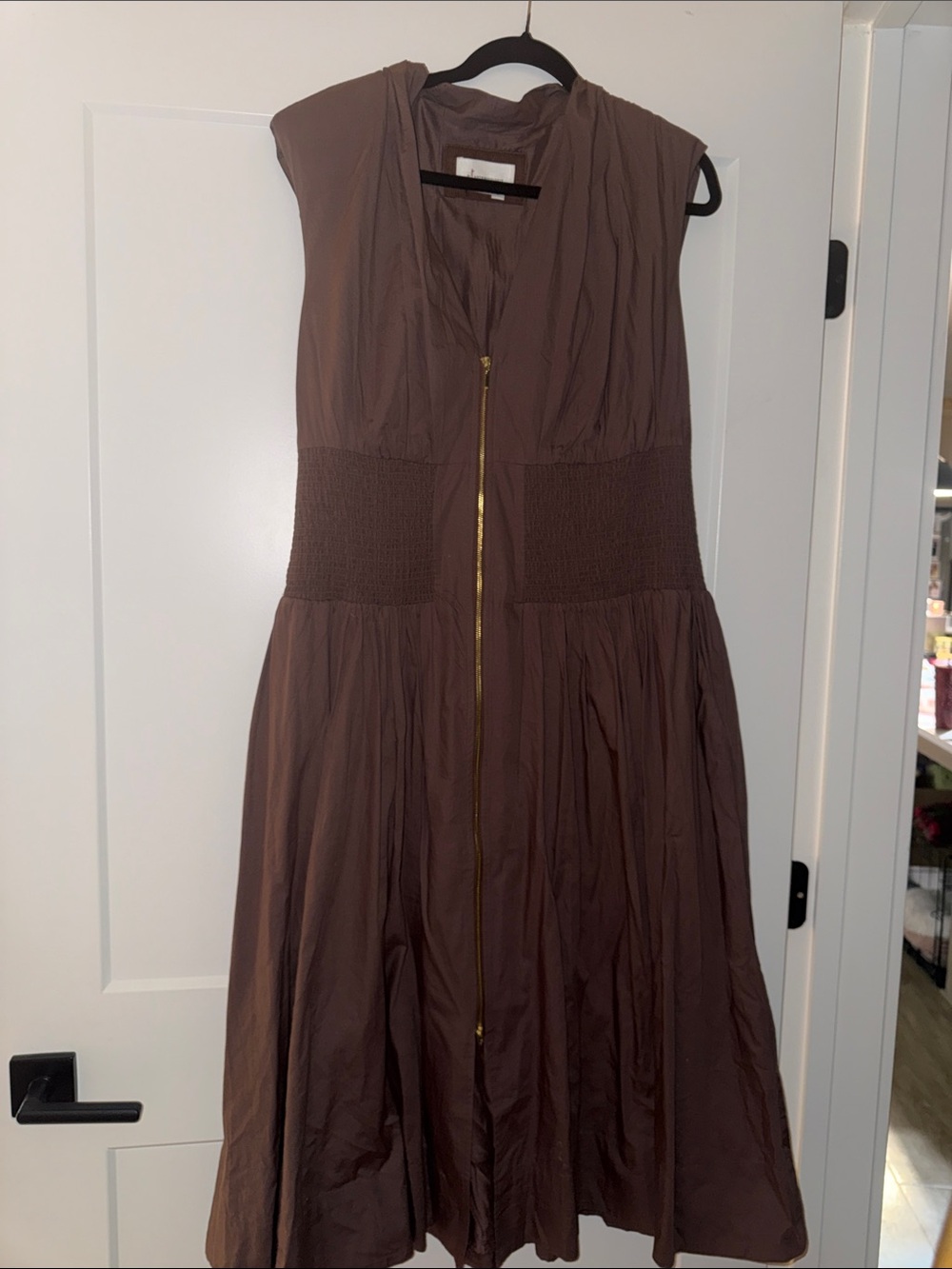 Anthropologie Tommie Cap Sleeve zip front dress - Picture 5 of 6